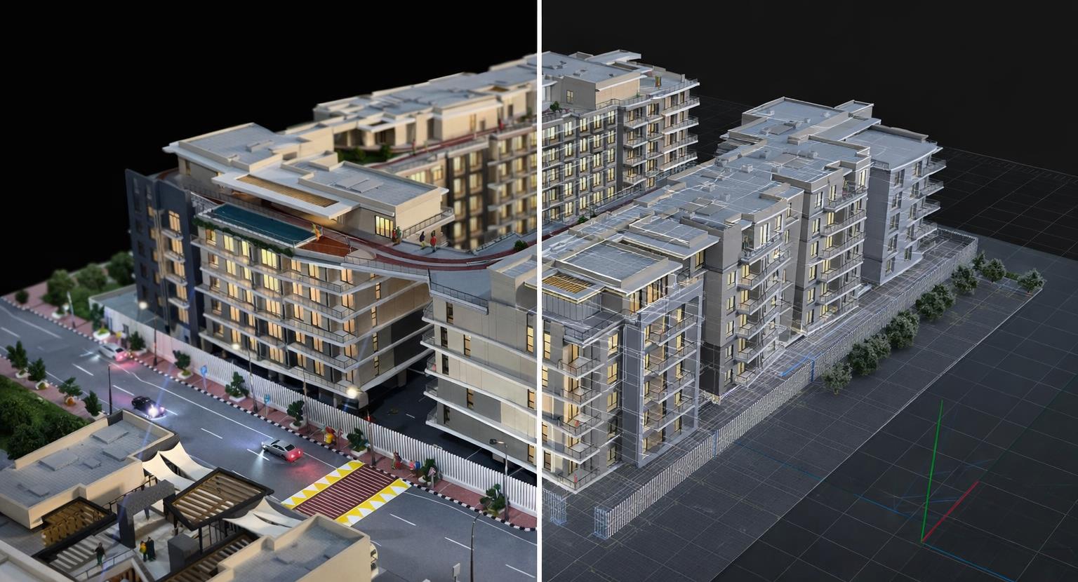 Architectural scale model showcase